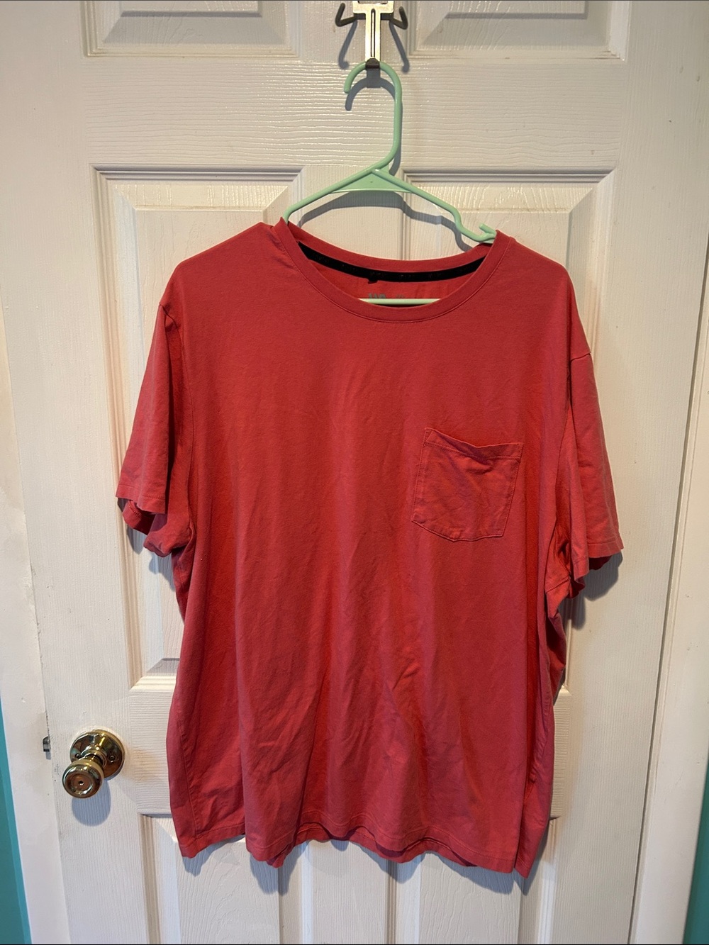 Men's Short Sleeve Pocket Crew Tee — Brick Red
